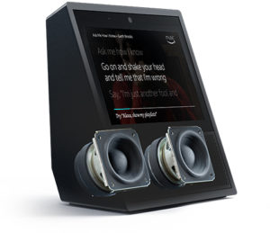 image of 1st echo show front-facing speakers