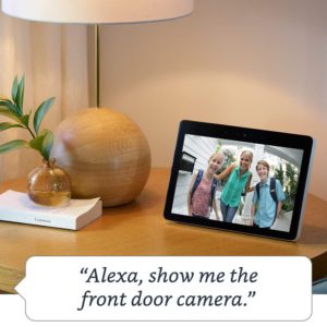 image of echo show 2018 built in smart home hub