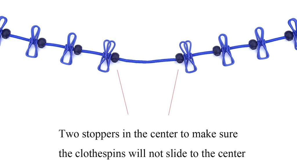 image of hawatour clothesline not slide to the center
