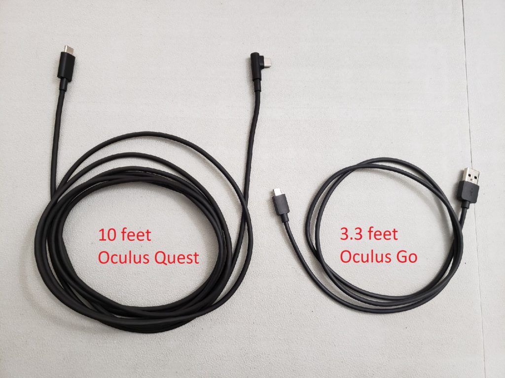 oculus quest 2 charging cable length