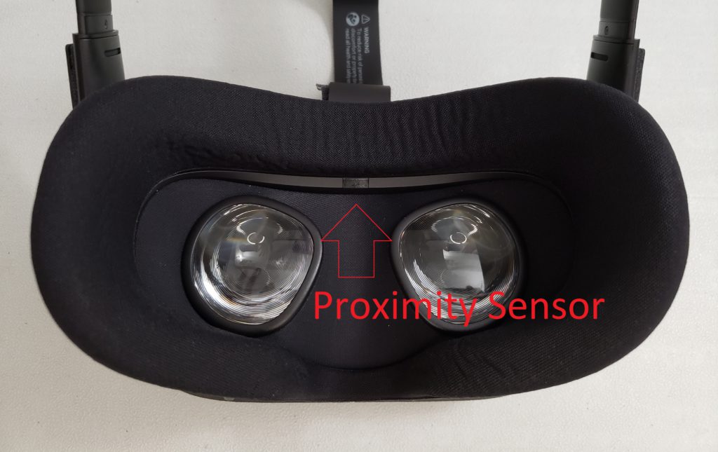 image of oculus quest proximity sensor
