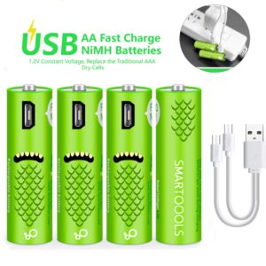 rechargeable aa batteries usb