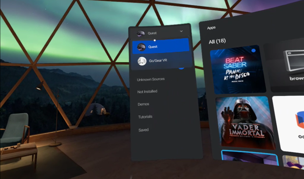 image of oculus go gear vr games on oculus quest