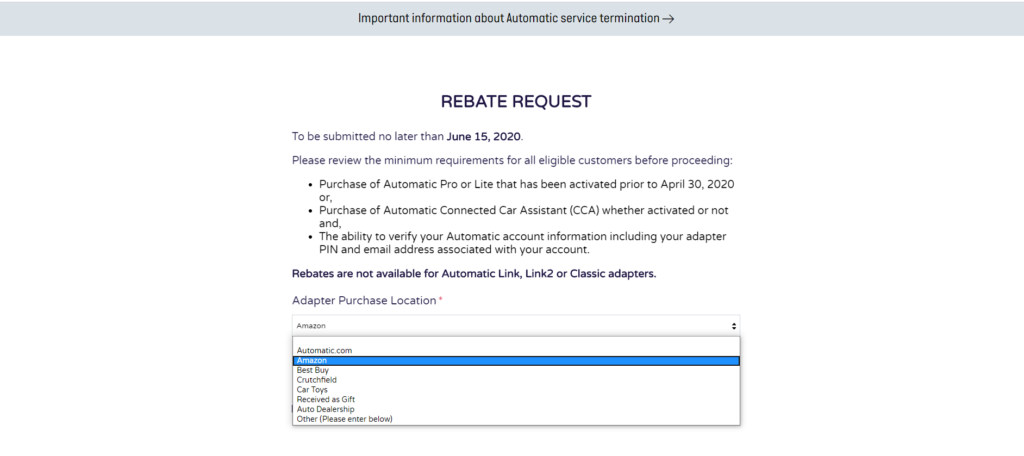 image of submit automatic rebate by june 15th